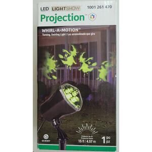 Gemmy ~ LightShow LED Projection ~ Witches ~ Whirl-a-Motion + Strobe Up to 15ft